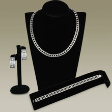 Load image into Gallery viewer, 3W944 - Rhodium Brass Jewelry Sets with AAA Grade CZ  in Clear
