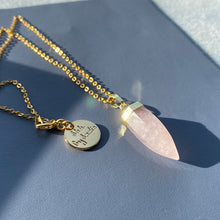 Load image into Gallery viewer, Glow Necklace - Crystal Quartz / Rose Quartz / Amethyst
