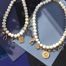 Load image into Gallery viewer, Lucky Charm Pearl Necklace
