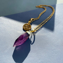 Load image into Gallery viewer, Glow Necklace - Crystal Quartz / Rose Quartz / Amethyst
