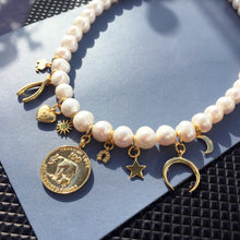 Load image into Gallery viewer, Lucky Charm Pearl Necklace
